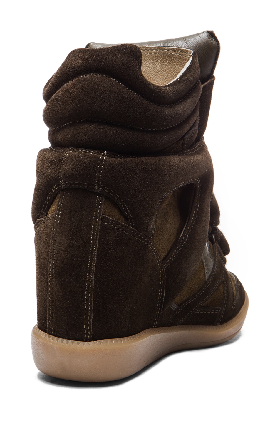 open sneaker in calfskin leather