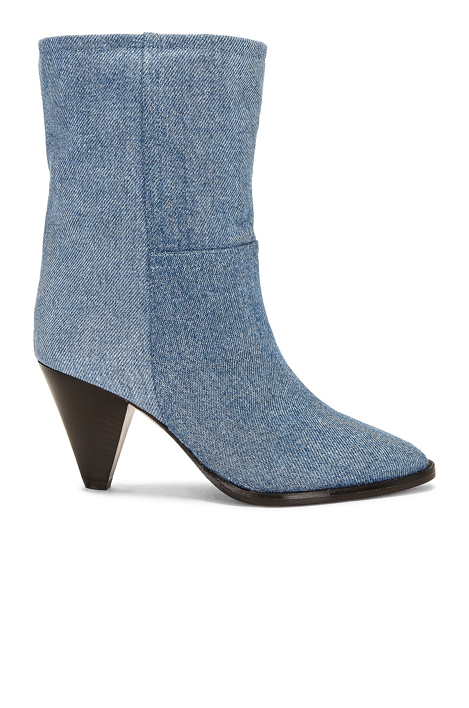 Image 1 of Isabel Marant Rouxa Denim Slouchy Boot in Light Blue