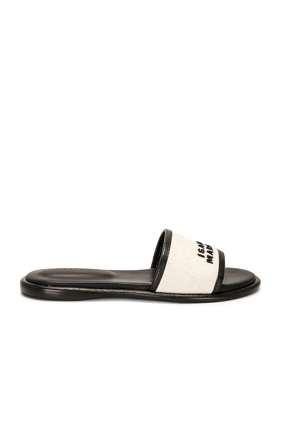 Image 1 of Isabel Marant Vikee Slide in Ecru & Black