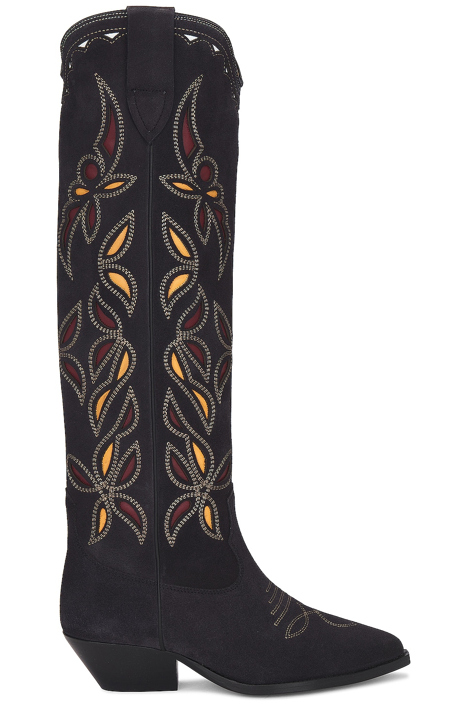 Image 1 of Isabel Marant Denvee Boot in Faded Black & Burgundy