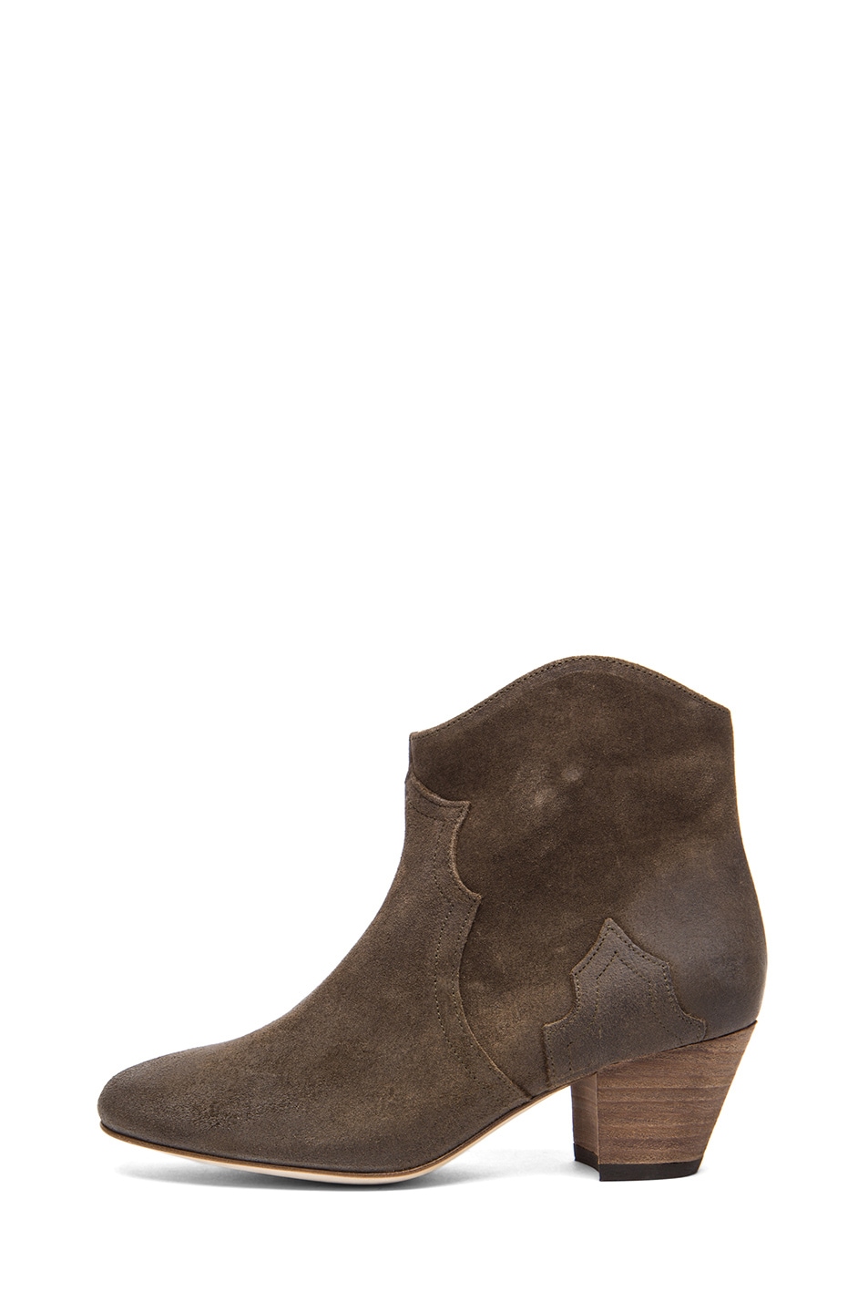 Image 1 of Isabel Marant Dicker Velvet Boot in Bronze