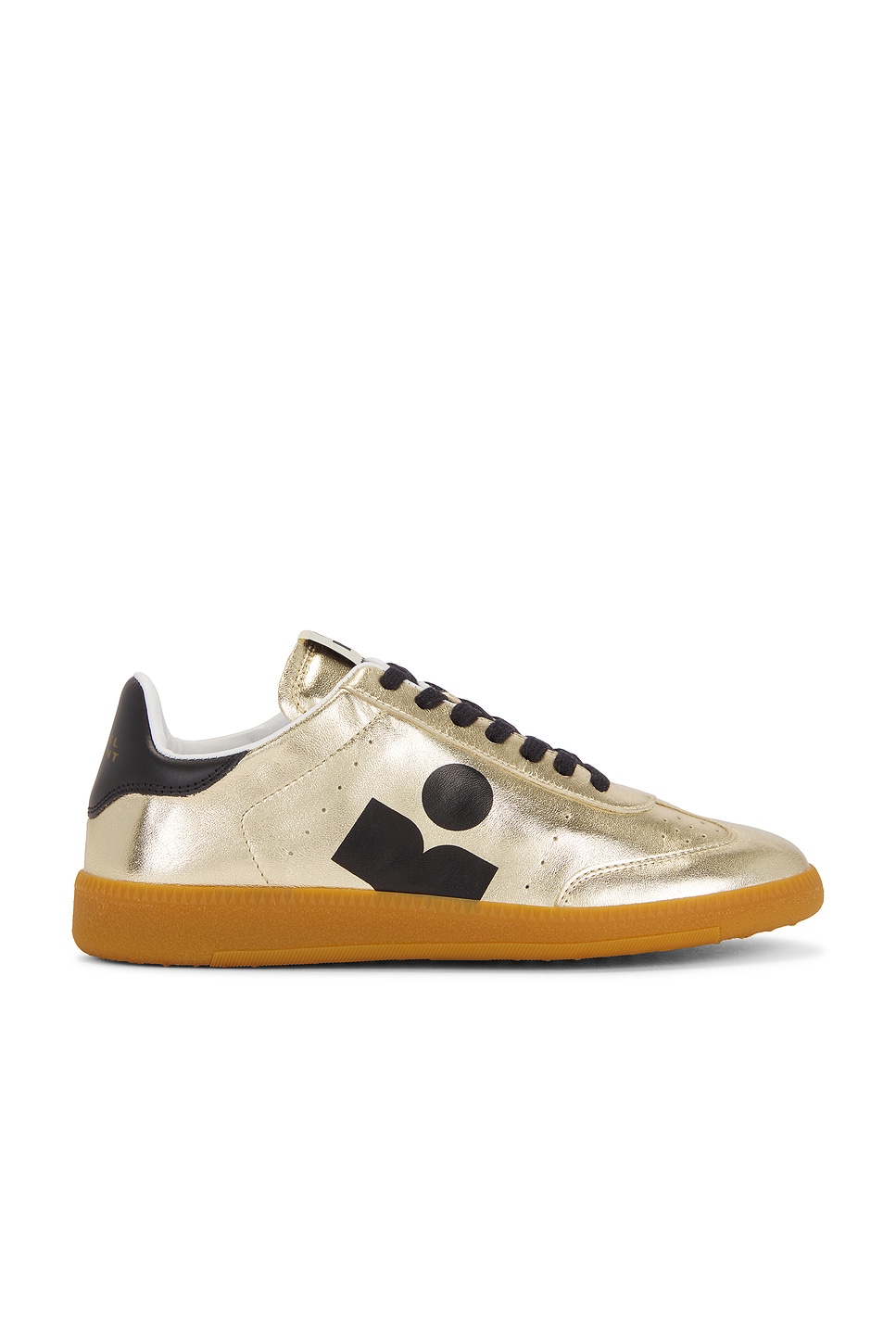 Image 1 of Isabel Marant Kaycee Sneaker in Light Gold & Black