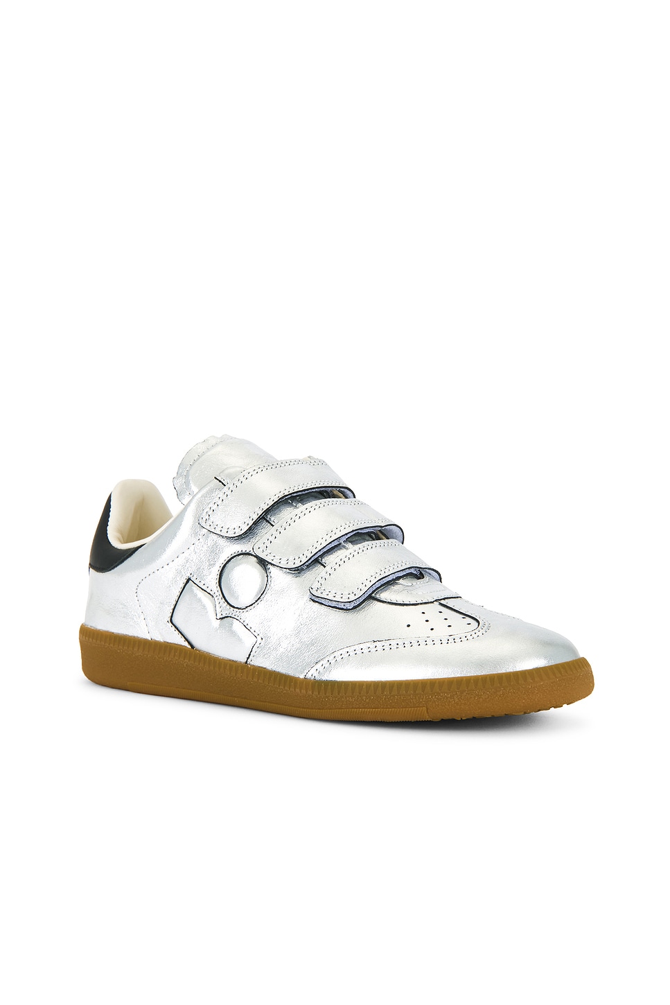 Isabel Marant Festive Beth Metallic Leather Low-top Sneakers In Multi