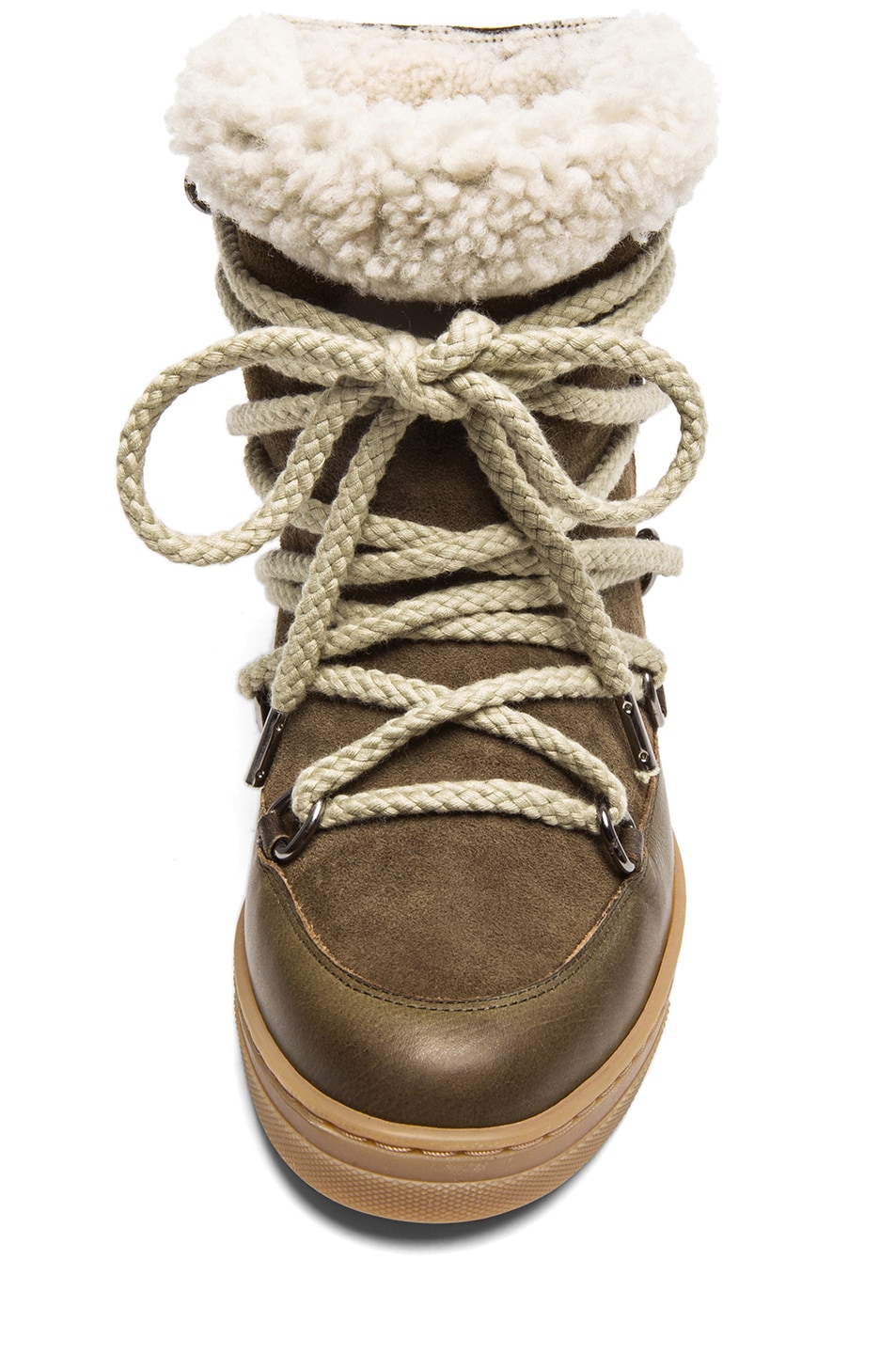 isabel marant nowles shearling boots