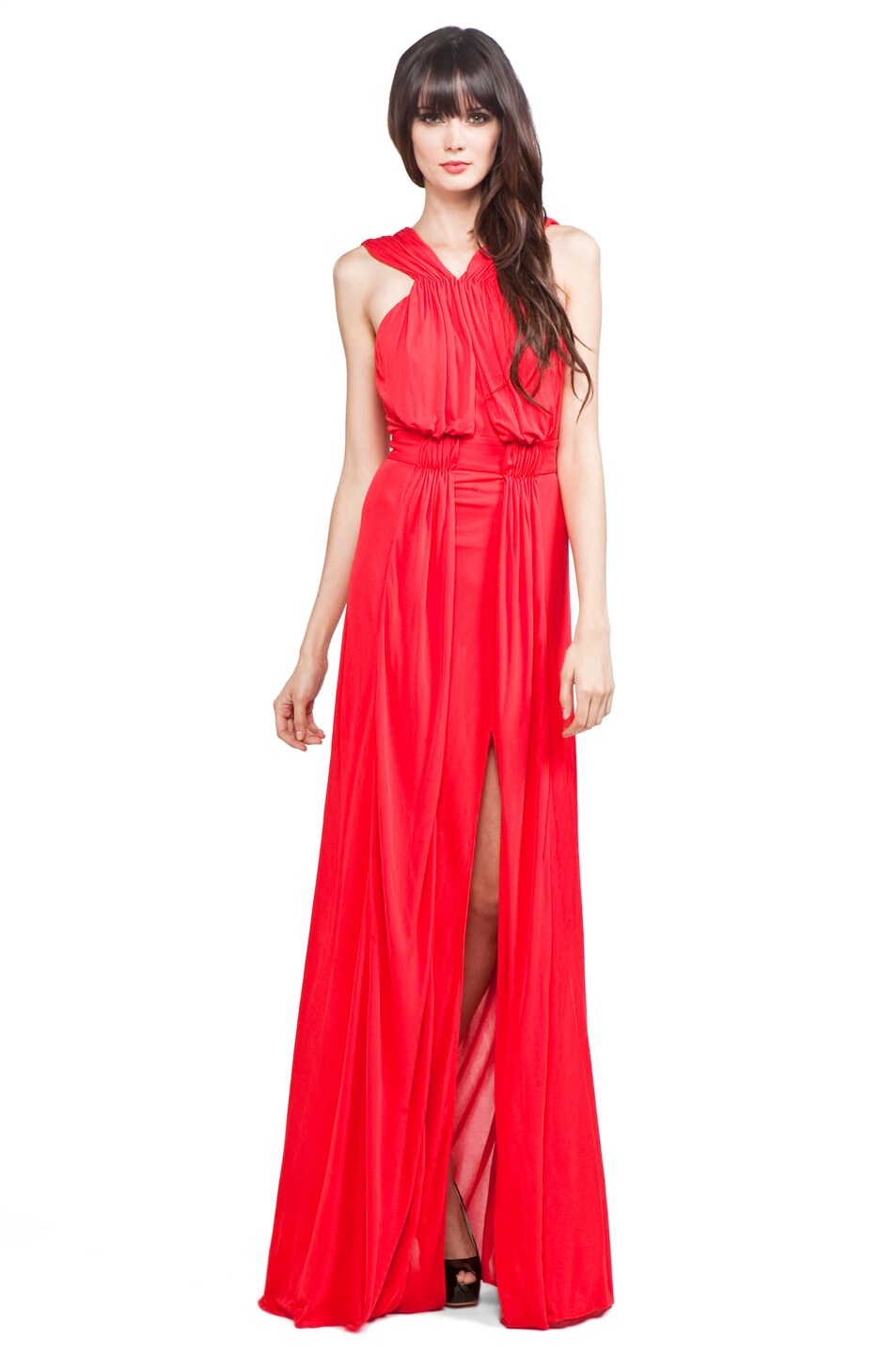 Image 1 of Issa Maxi Dress with Slits in Red