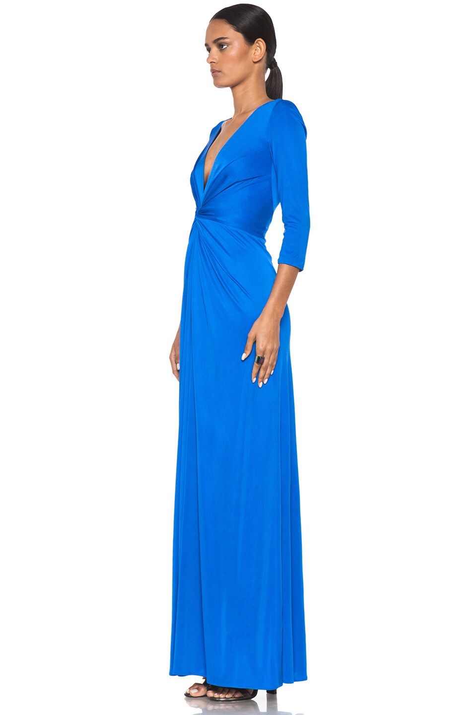 issa deep v maxi dress