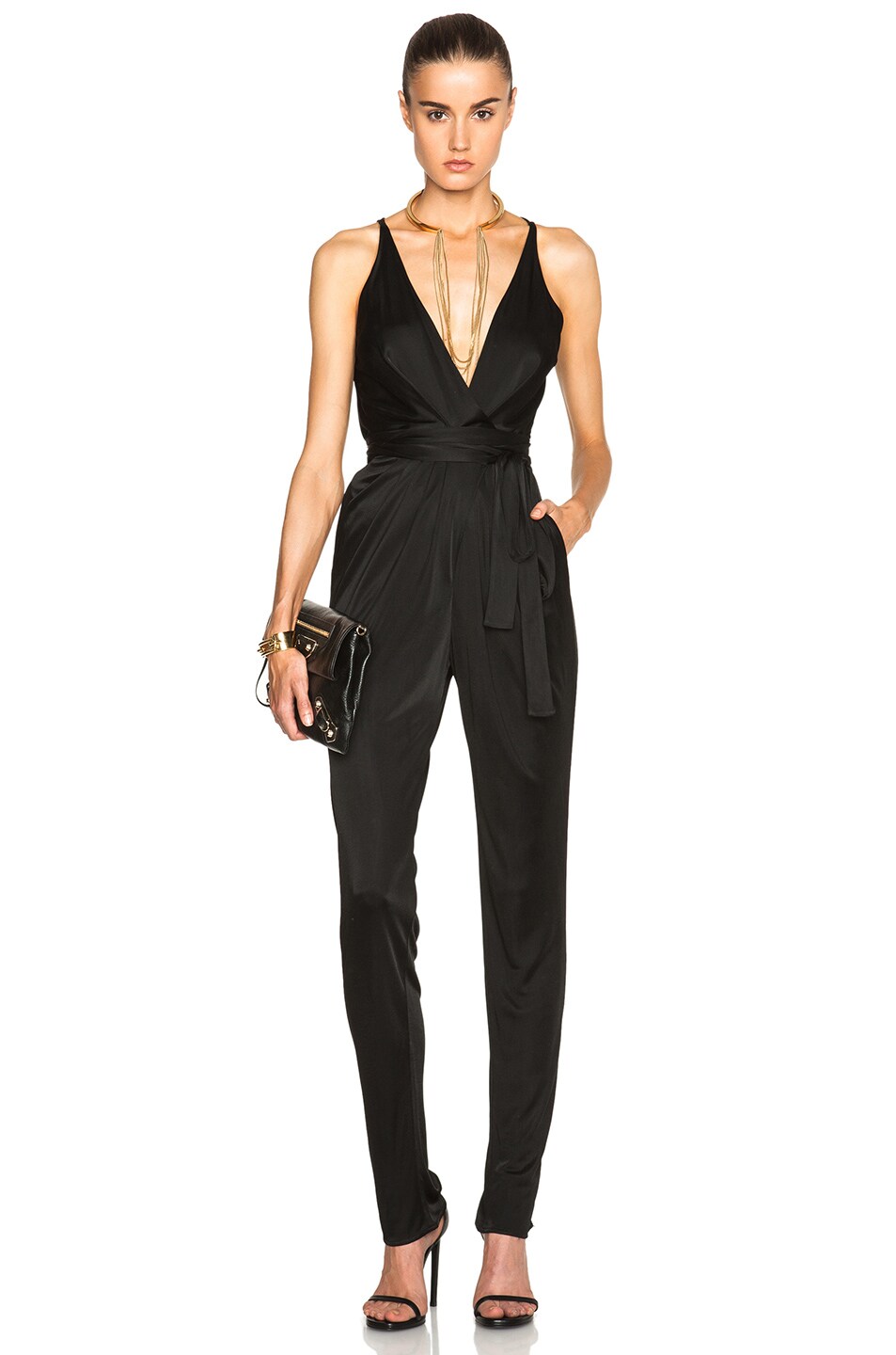Image 1 of Issa Rubell Jumpsuit in Jet Black