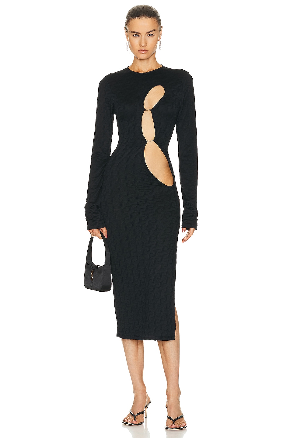 Image 1 of Jade Cropper Cutout Dress in Black