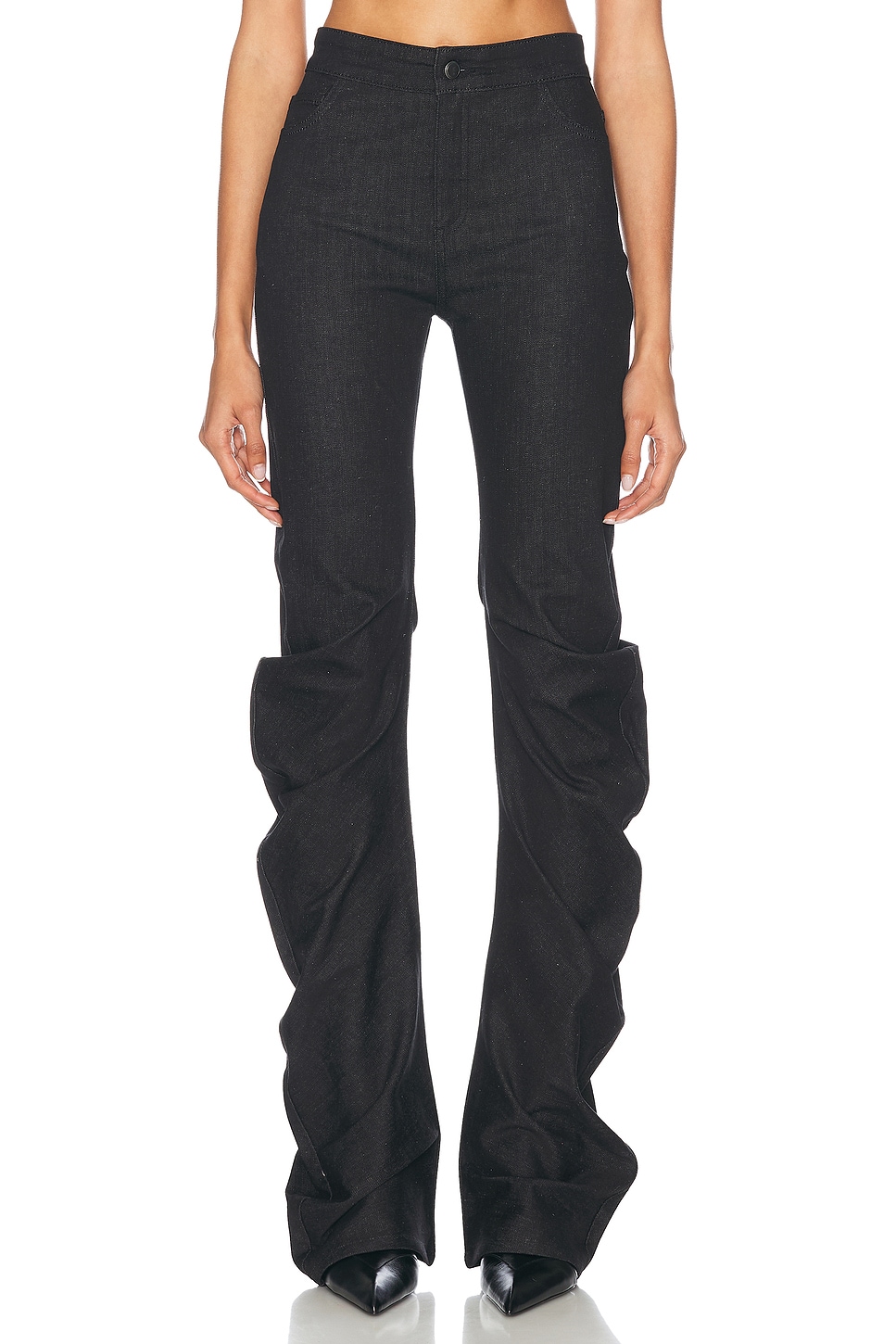 Image 1 of Jade Cropper Twisted Stretch Trouser in Grey