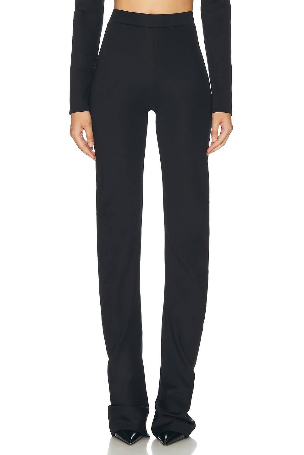 Twisted Stretch Trouser in Black