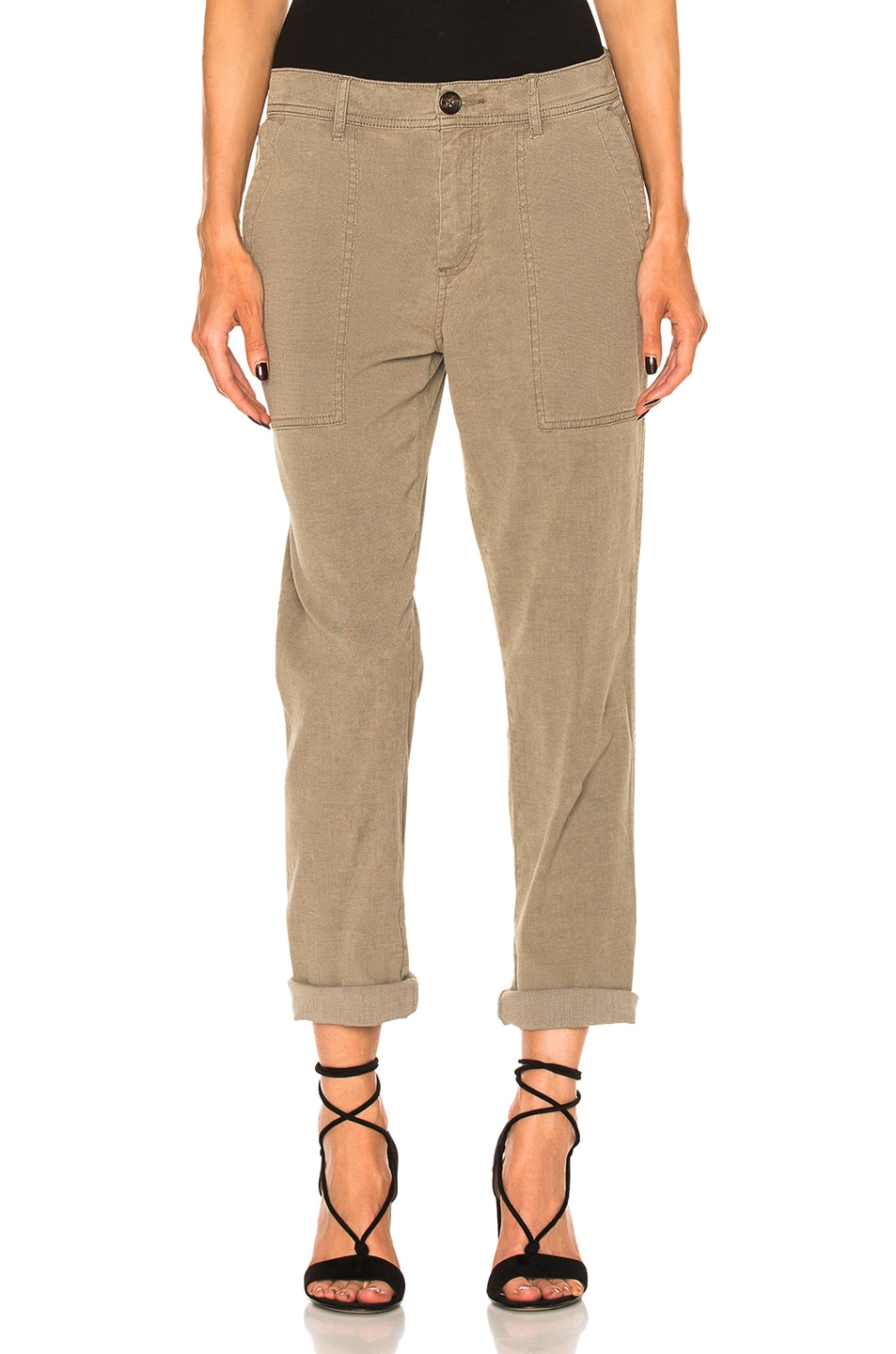 Image 1 of James Perse Relaxed Workwear Pant in Khaki