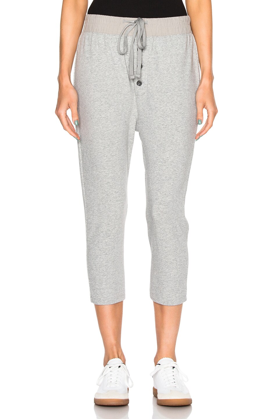 Image 1 of James Perse Slouchy Collage Pants in Heather Grey