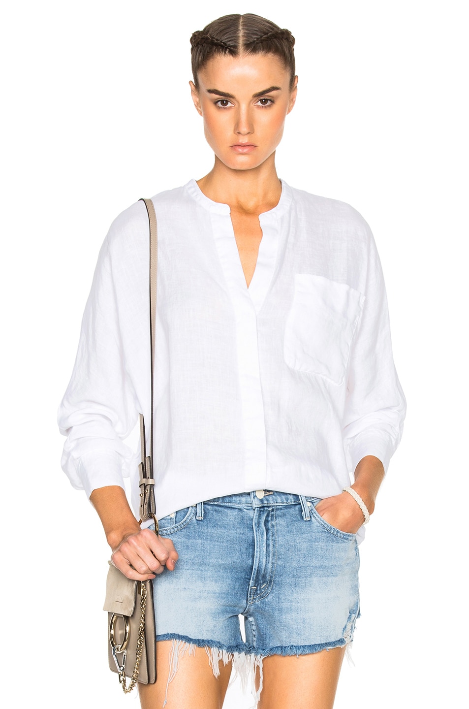 Image 1 of James Perse Dolman Tunic Top in White