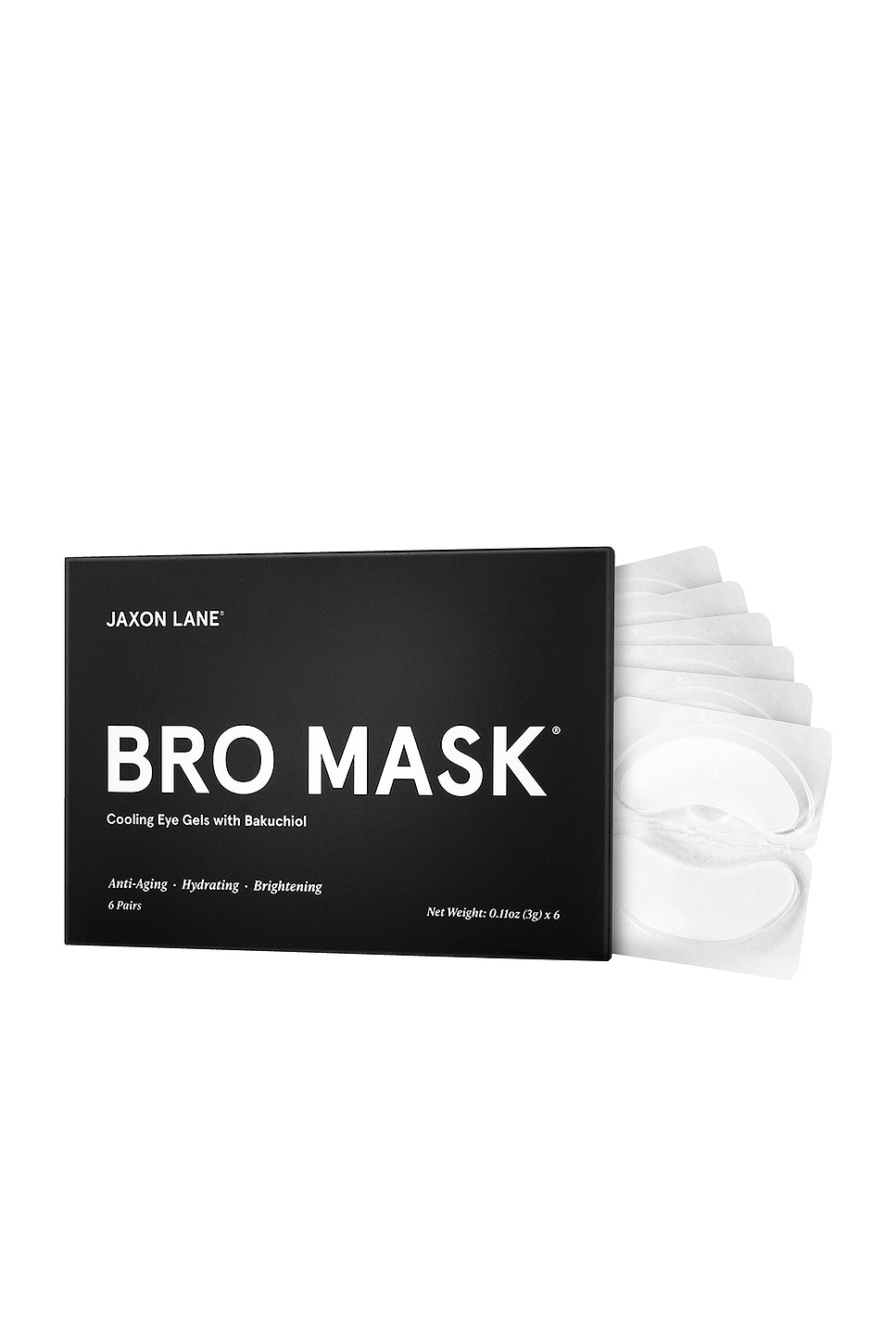 Jaxon Lane Bro Mask Eye Gel Box Of 6 in Black