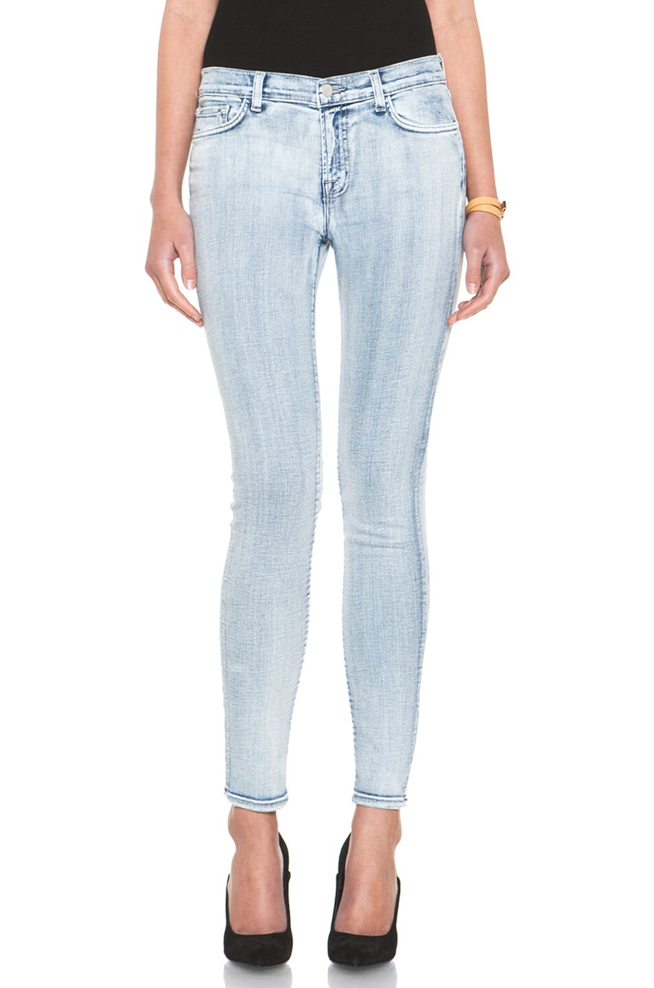 Image 1 of J Brand Mid-Rise Super Skinny in Afterlife