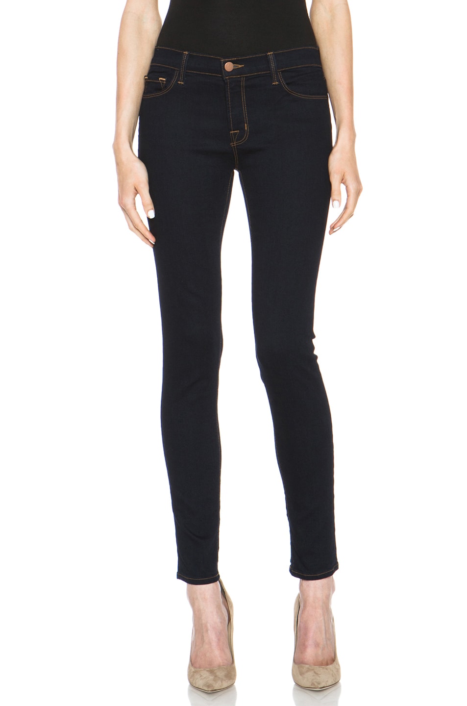 Image 1 of J Brand Mid-Rise 11" Skinny in Ink