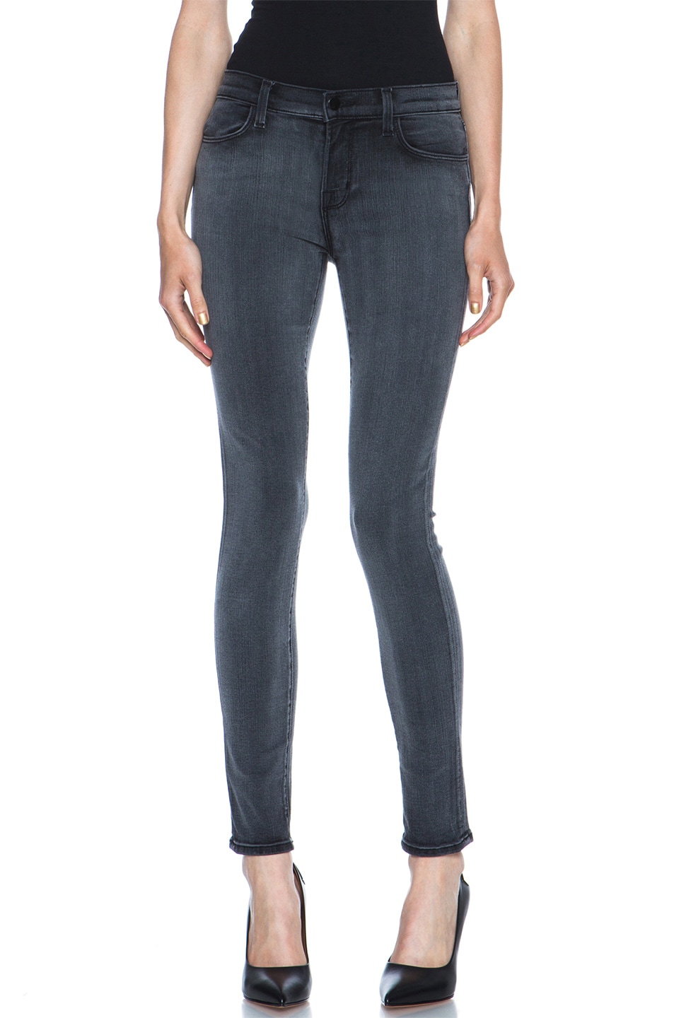 Image 1 of J Brand Mid-Rise Skinny Jean in Prose