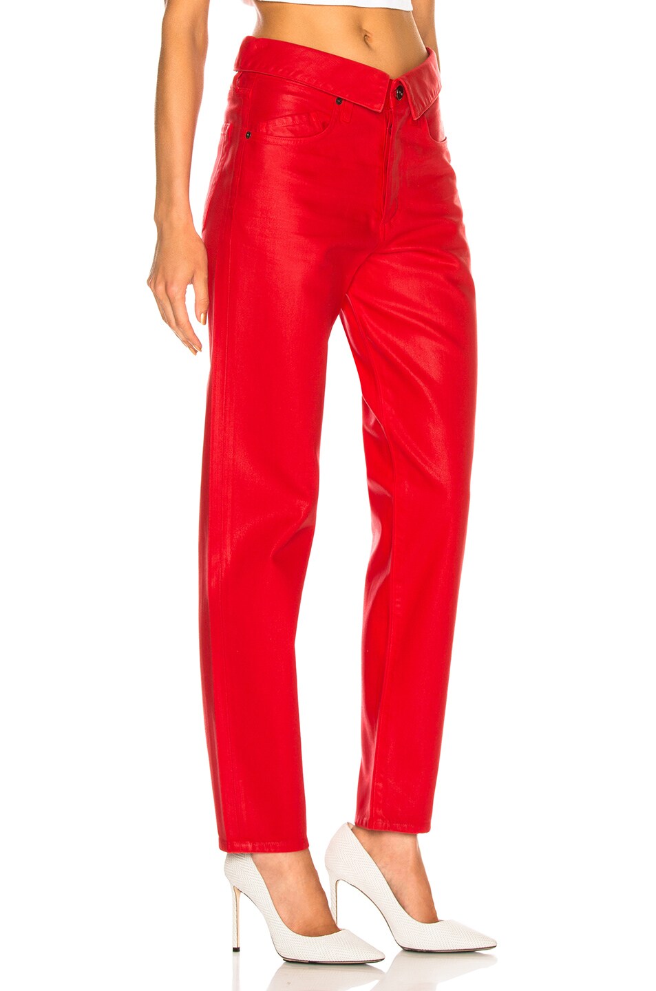 JEAN ATELIER Flip Pants in Rouge | FWRD