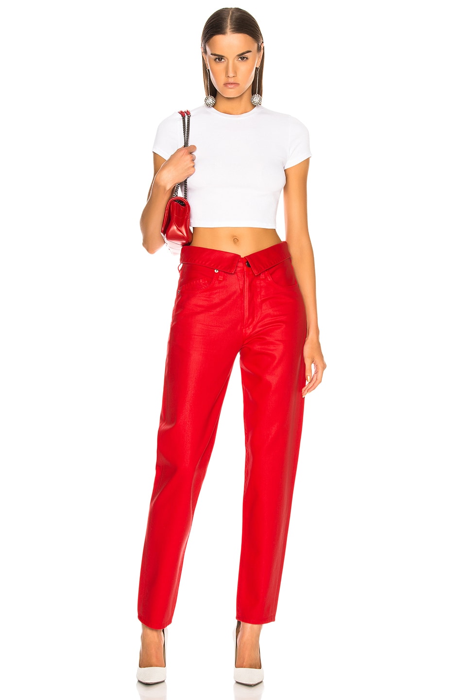 JEAN ATELIER Flip Pants in Rouge | FWRD