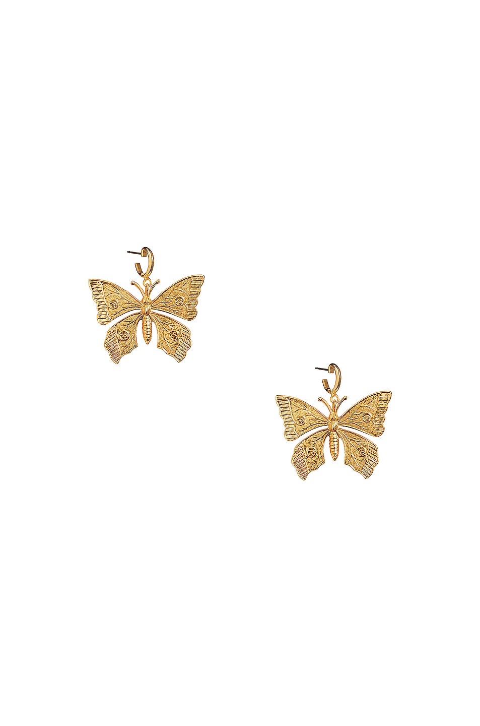 Image 1 of Jennifer Behr Palmiera Hoop Earrings in Gold