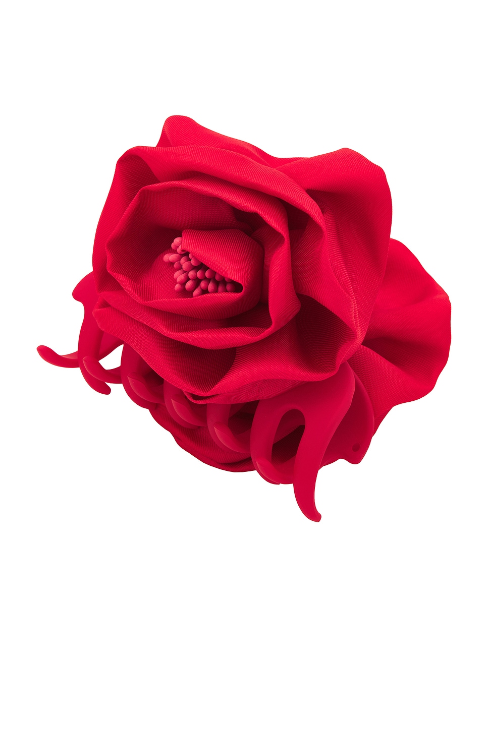 Shop Jennifer Behr Rose Jaw Clip In Red