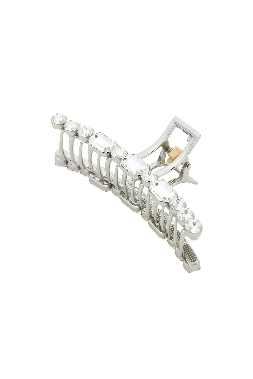 Jennifer Behr Justine Jaw Clip in Metallic Silver