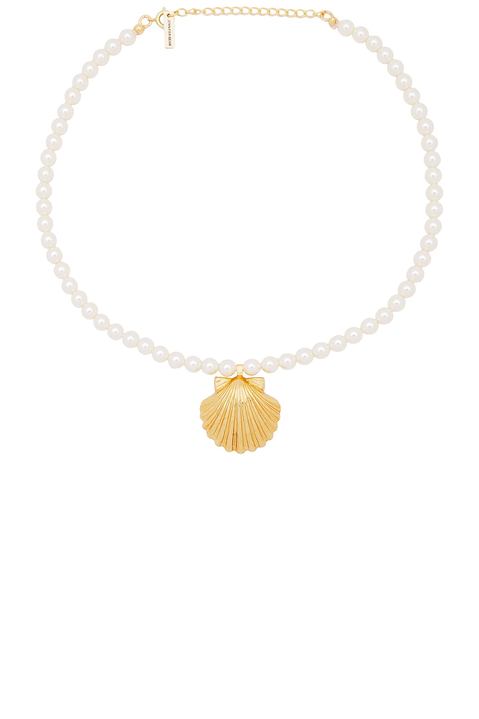 Image 1 of Jennifer Behr Siren Necklace in Gold Pearl
