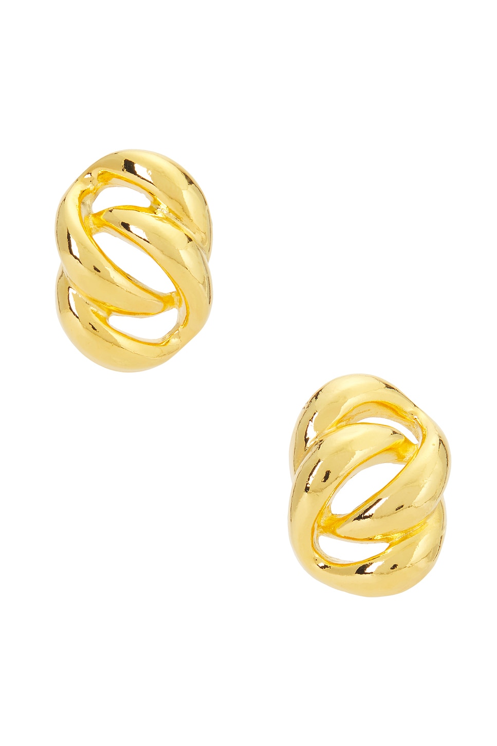 Lennox Earrings in Metallic Gold