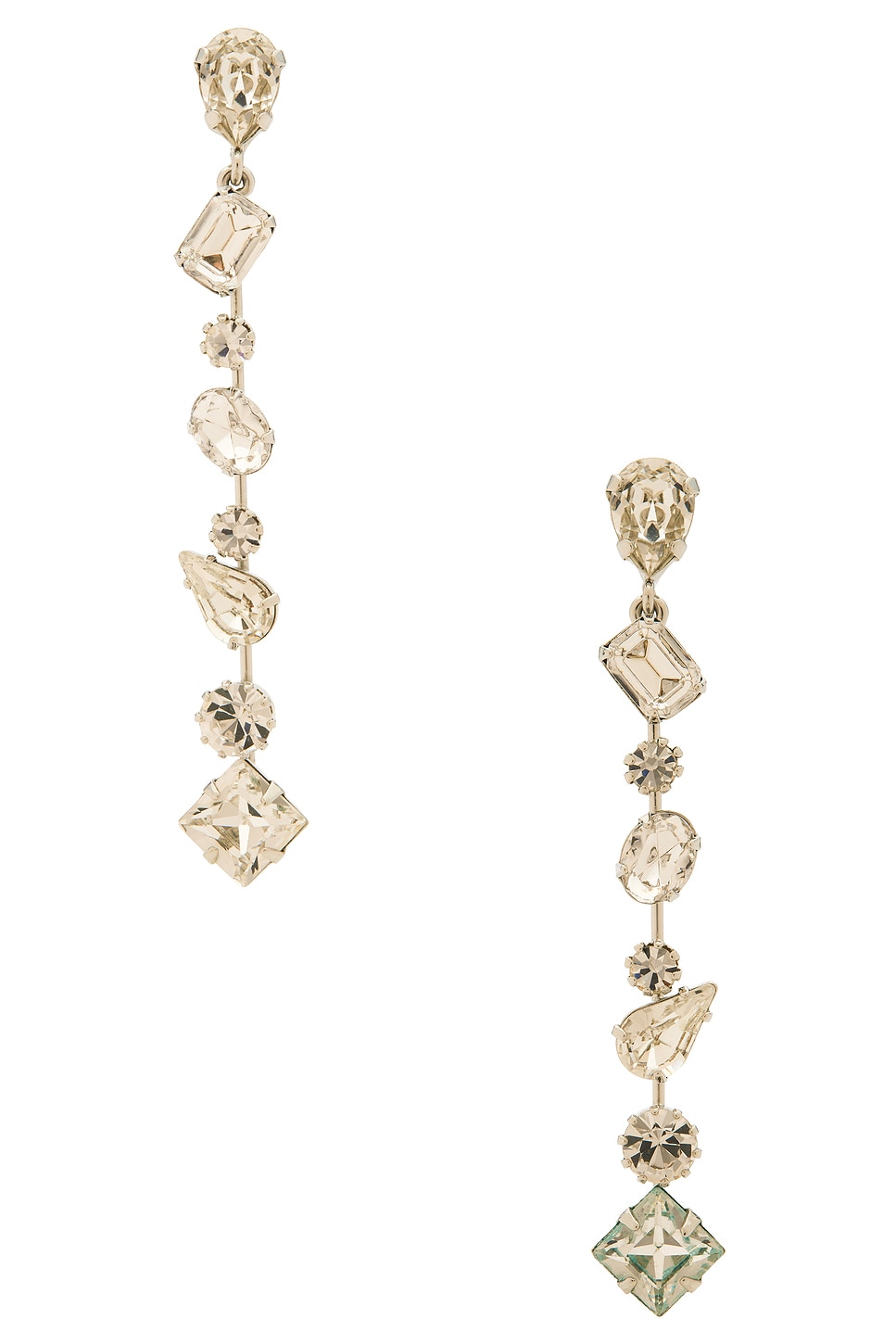 Lourdes Earrings in Metallic Silver