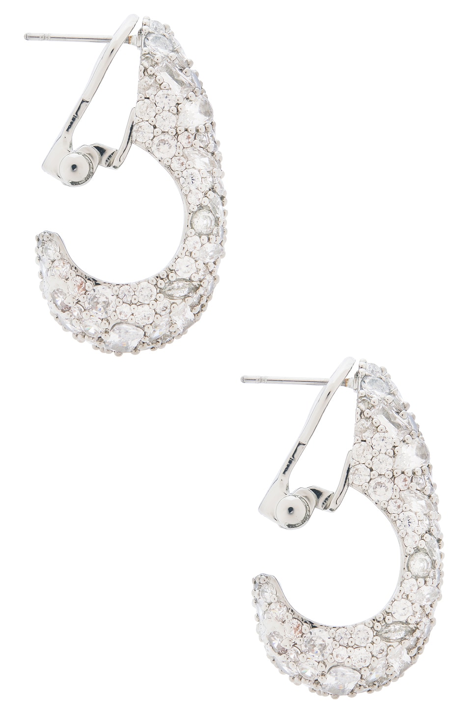 Jennifer Behr Etta Earrings In Transparent