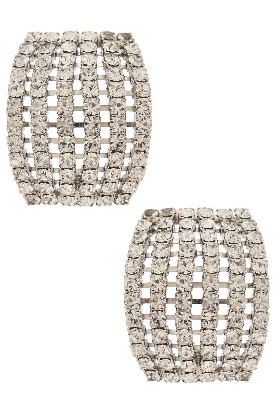 Image 1 of Jennifer Behr Kyrie Hoop Earrings in Crystal