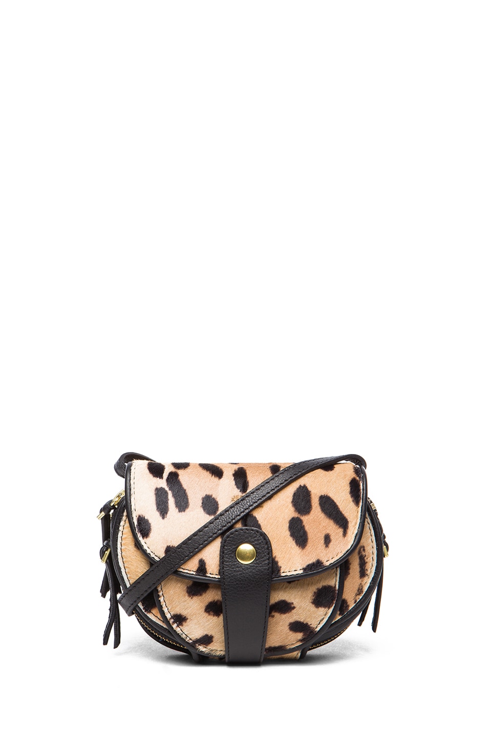 Image 1 of Jerome Dreyfuss Momo Mini Messenger Bag in Leopard