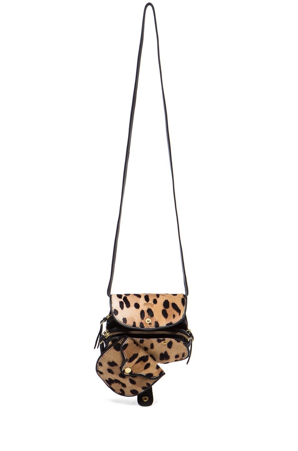 Jerome Dreyfuss Momo Mini Messenger Bag in Leopard | FWRD