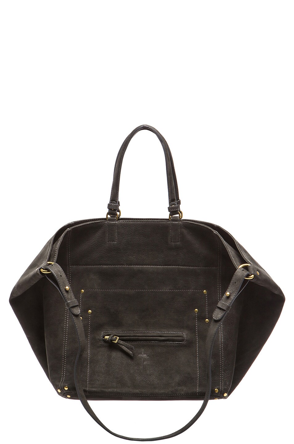 Image 1 of Jerome Dreyfuss Medium Jacques Tote in Plomb Velvet