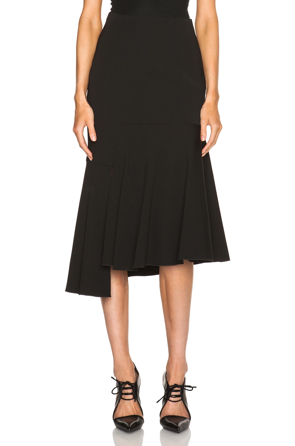 Image 1 of Josh Goot Fit & Flare Skirt in Black