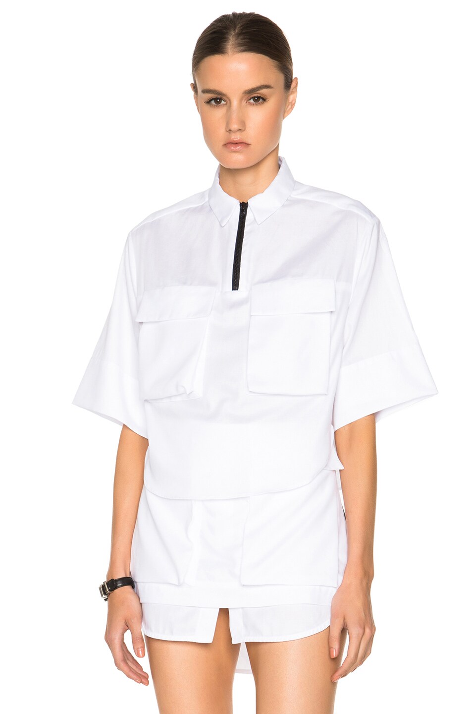 Image 1 of Josh Goot Short Sleeve Shirt in White