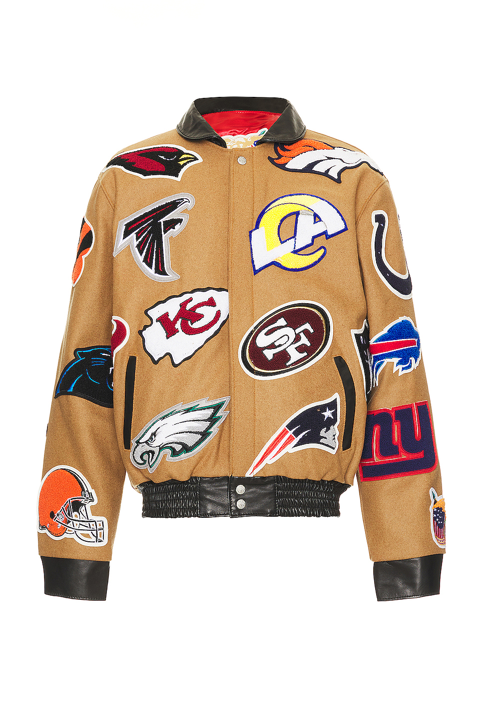 Image 1 of Jeff Hamilton NFL Jacket in Brown