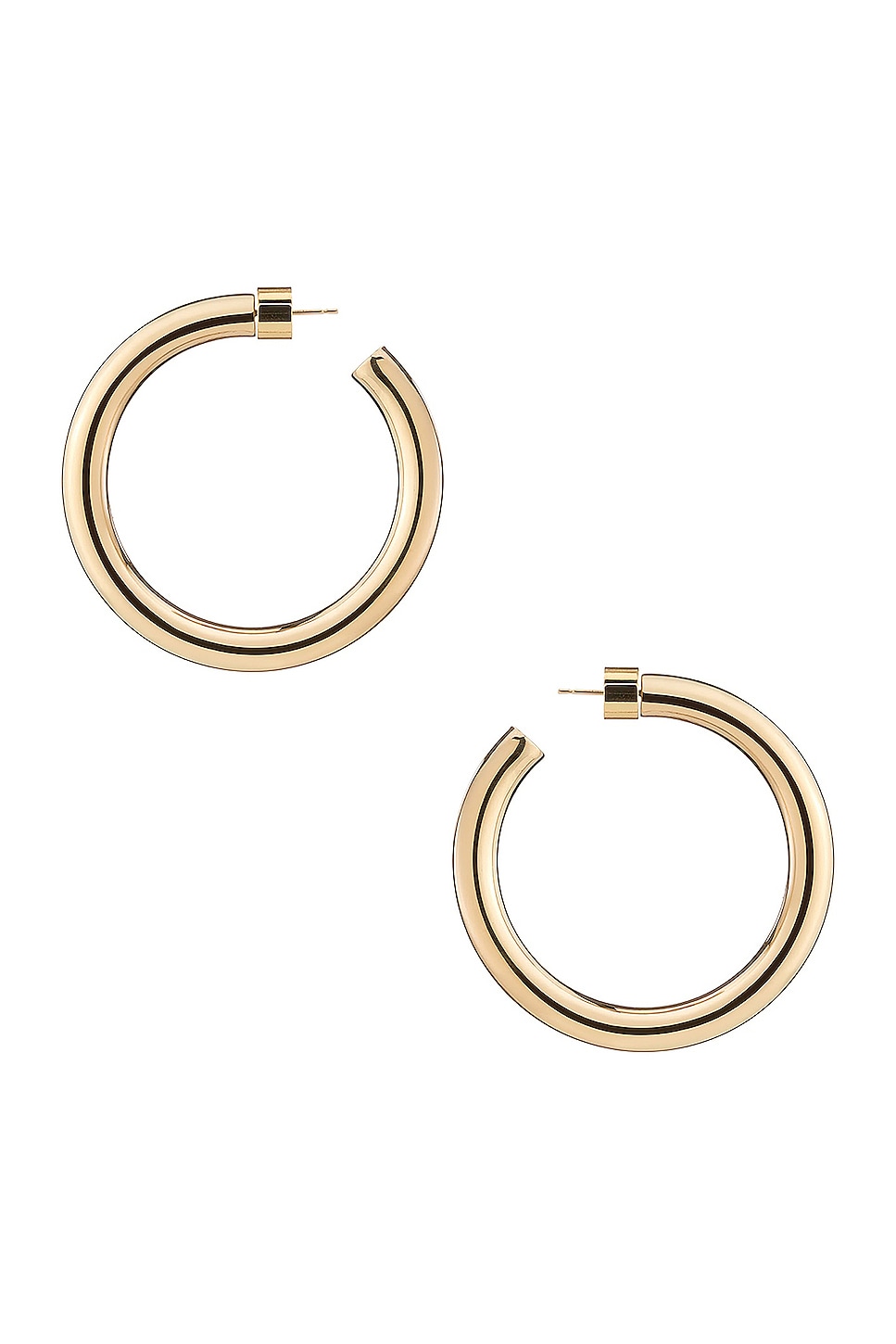 Shop Jennifer Fisher Samira Baby Hoop Earrings In Yellow Gold