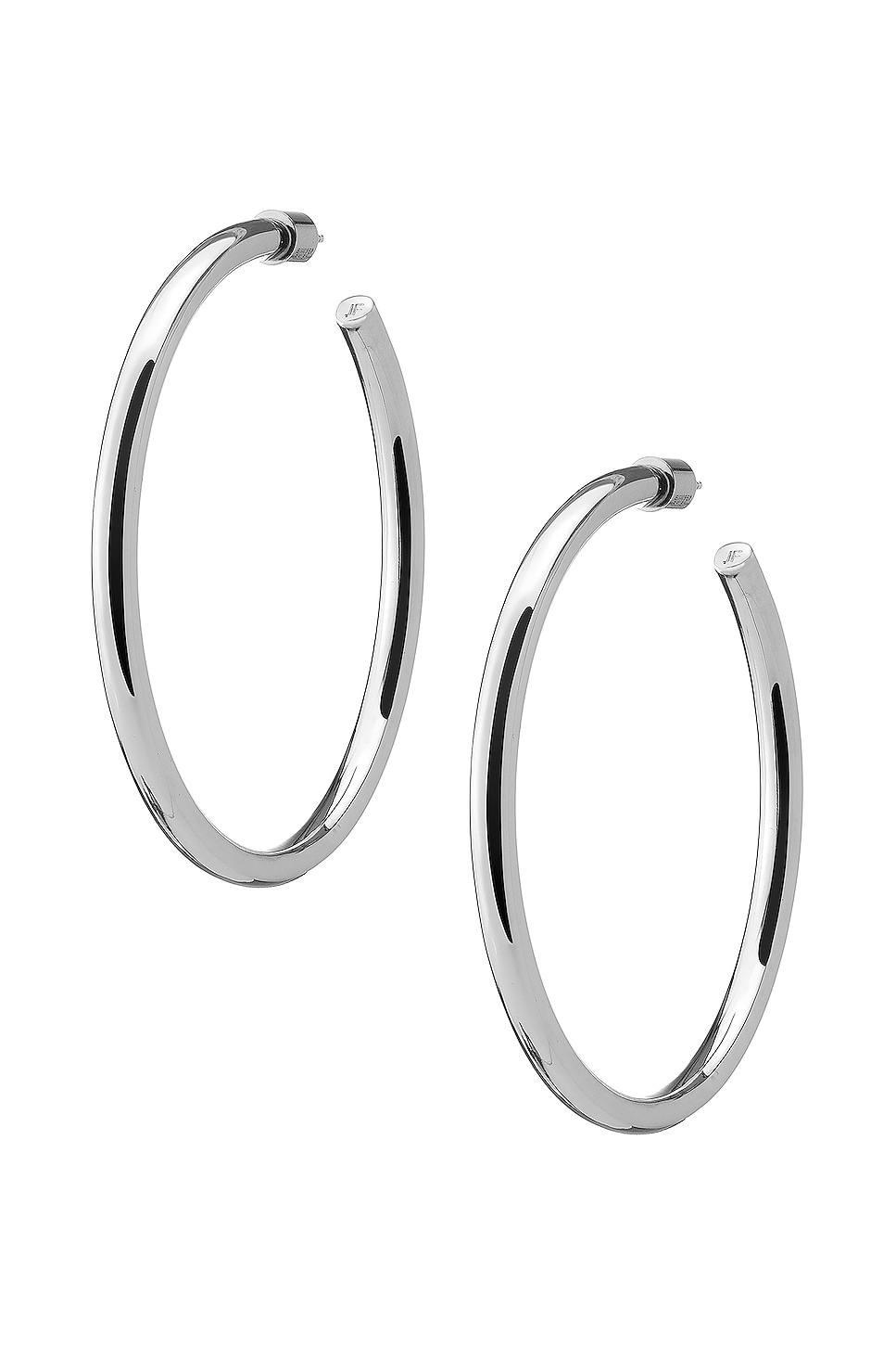 Shop Jennifer Fisher Lilly Hoop Earrings In Silver