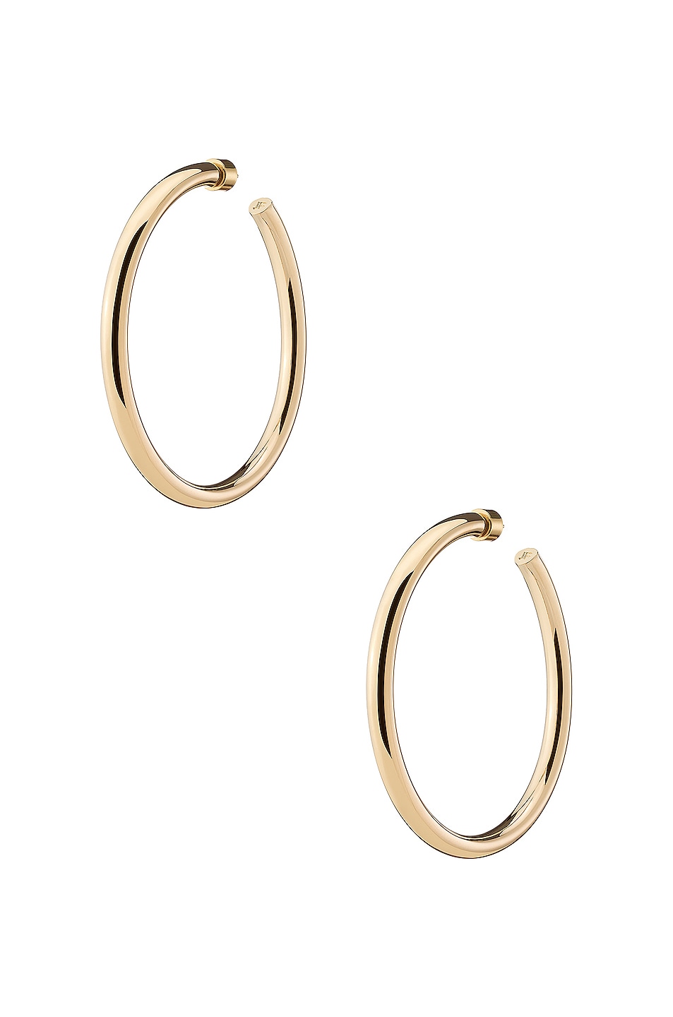 Jennifer Fisher Natasha Hoop Earrings in 10k Yellow Gold Plated Brass ...