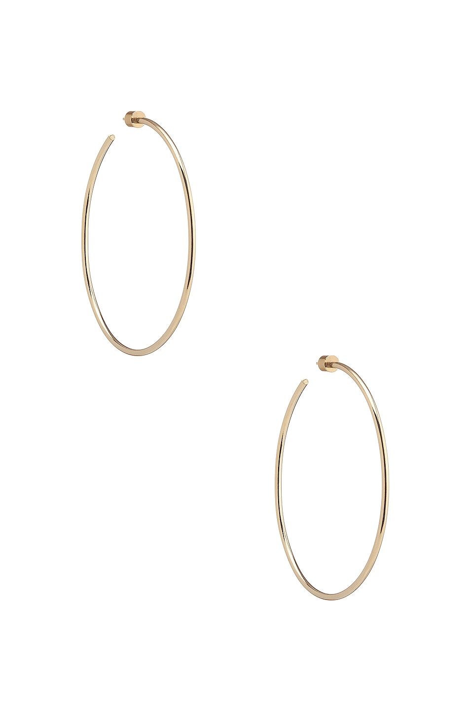 Image 1 of Jennifer Fisher Thread Hoop Earrings in 10k Yellow Gold Plated Brass