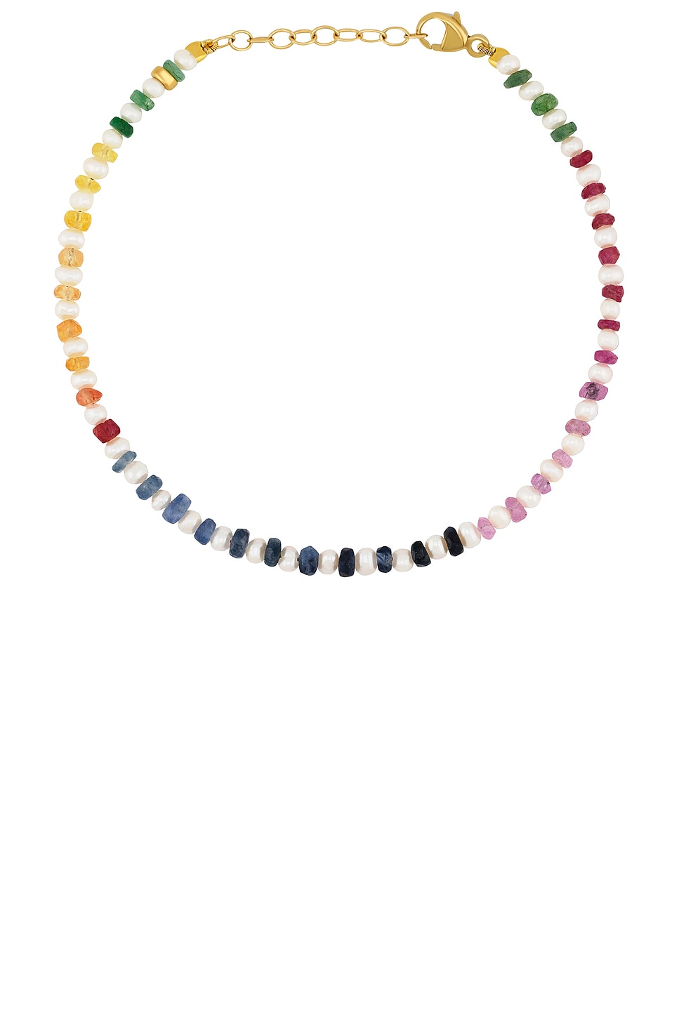 Jia Jia Mini Pearl Rainbow Sapphire Bracelet In Multi