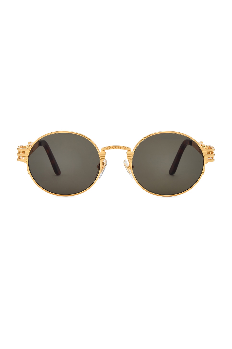 Double Resort Sunglasses in Metallic Gold