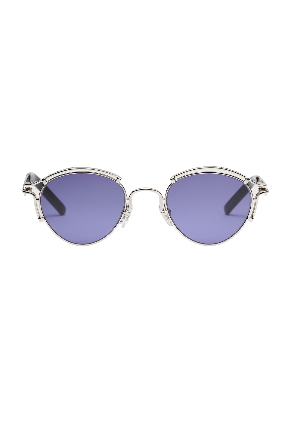 Shop Jean Paul Gaultier Sourcil Sunglasses In Silver