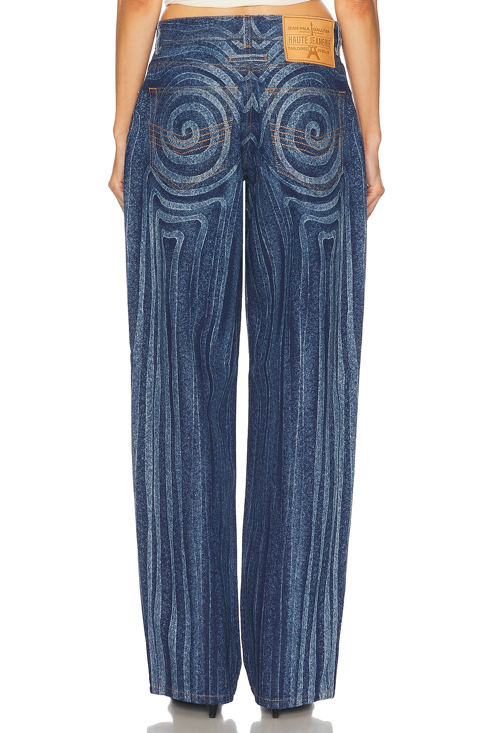 Jean Paul Gaultier Spiral Wide Leg Jeans thumbnail