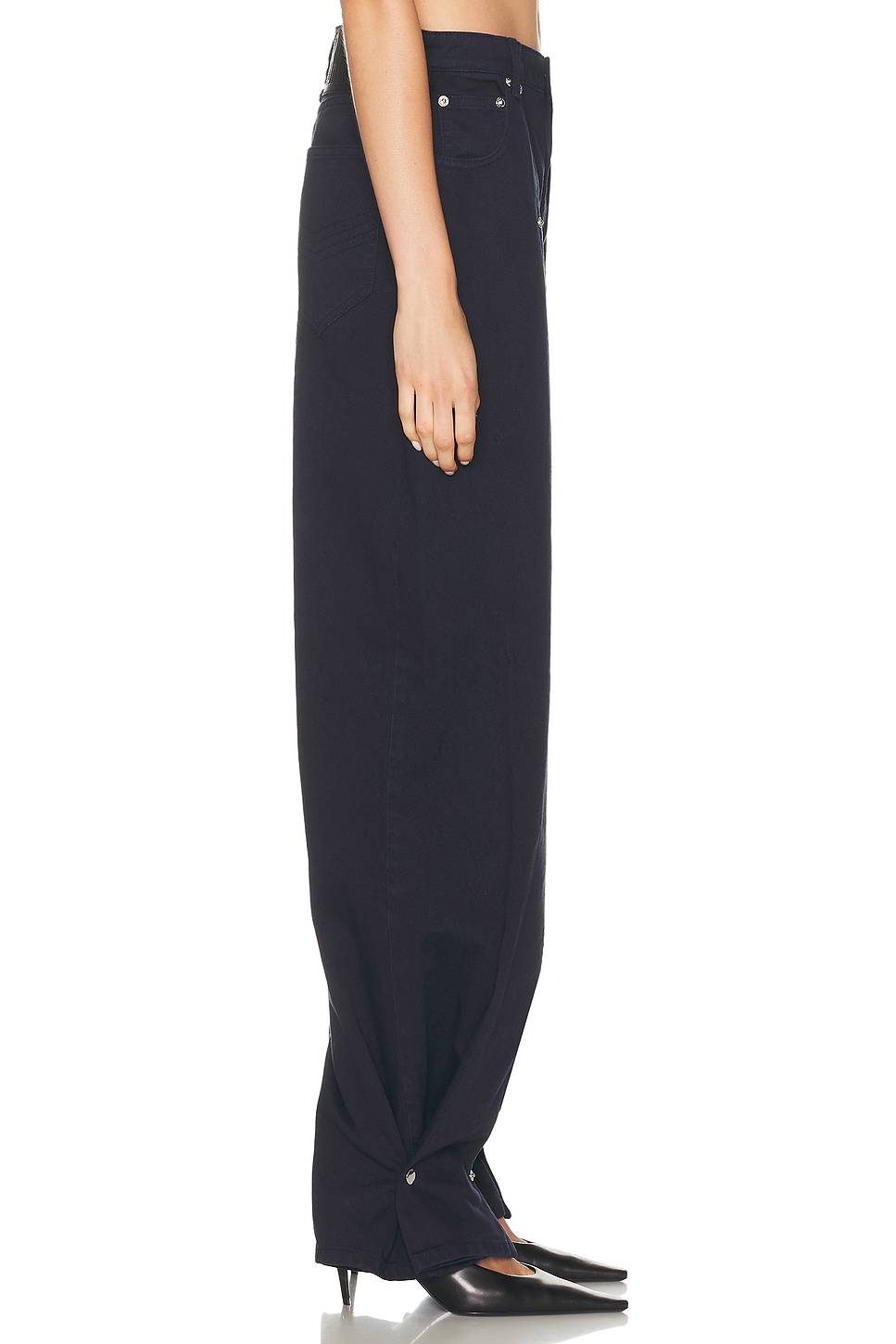 Jean Paul Gaultier Overdyed Upper Panel Denim Trouser