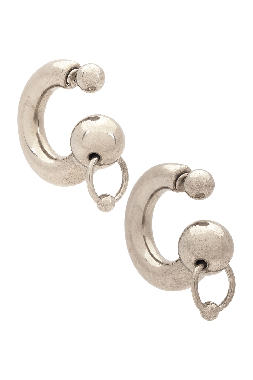 Image 1 of Jean Paul Gaultier Large Earrings in Silver