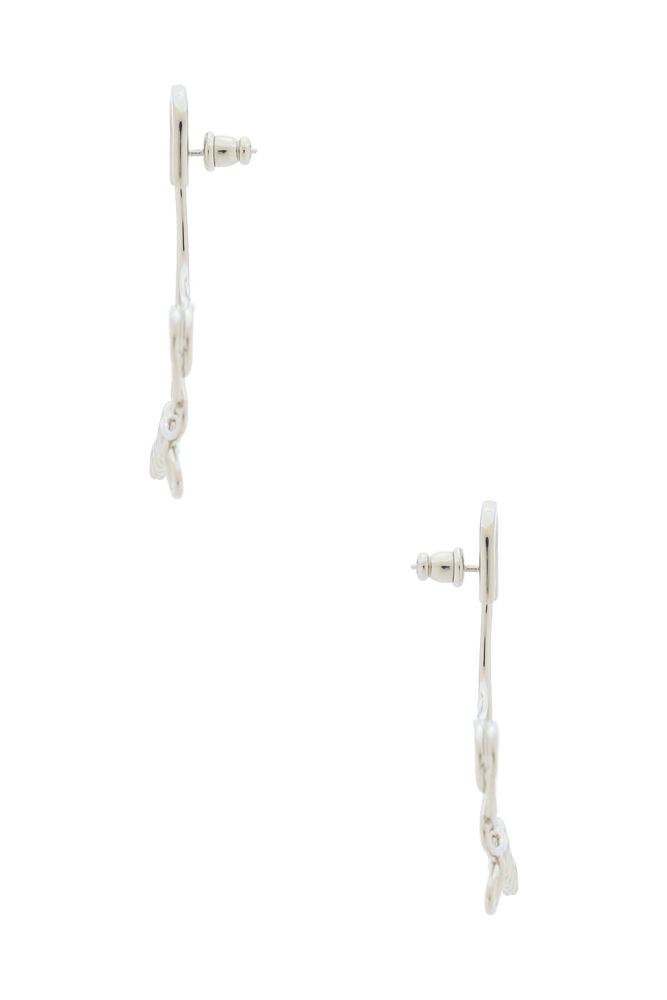 Jean Paul Gaultier Safety Pin Earring In Silver