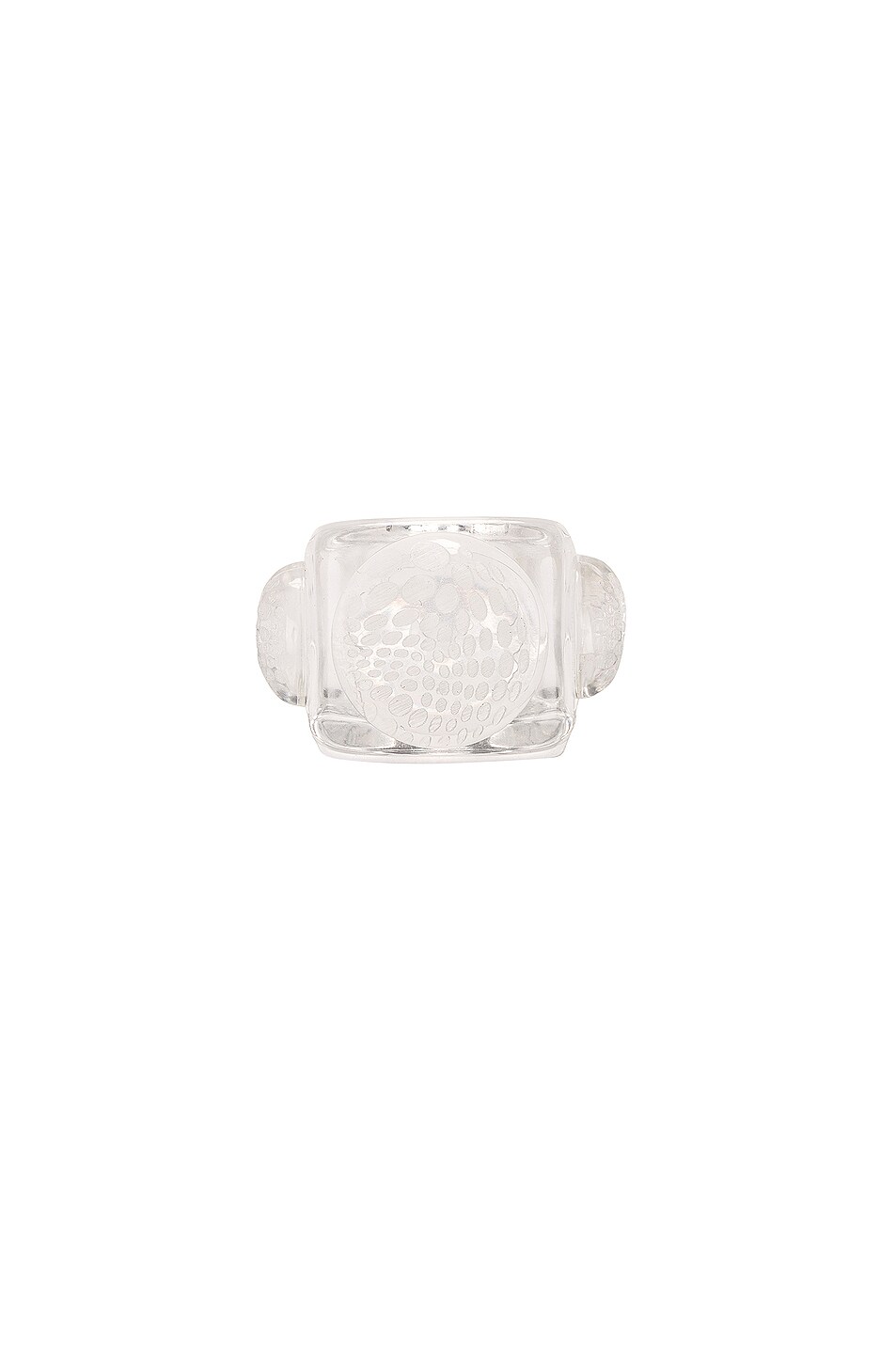 Image 1 of Jean Paul Gaultier x La Manso Ice Cube Ring in Crystal & Perseo Crystal