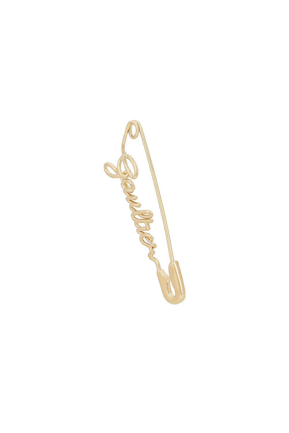Image 1 of Jean Paul Gaultier Safety Pin Earring in Gold
